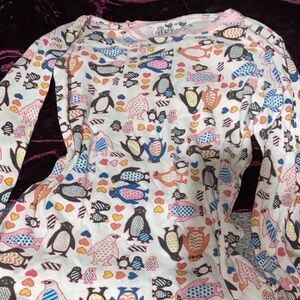 dELiA*s Multicolor Penguin Long Sleeve Tee